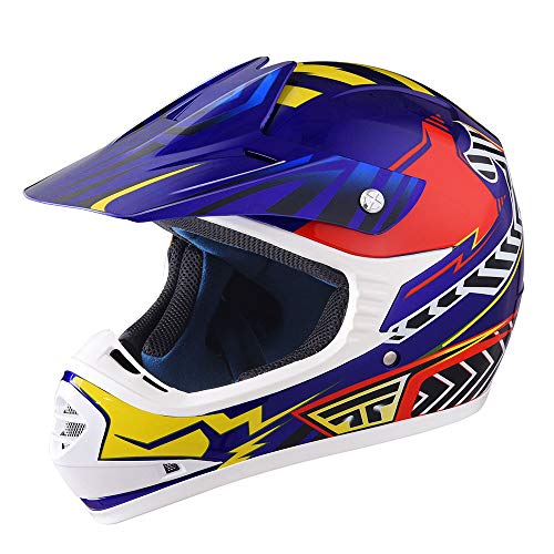 AHR DOT Youth Motocross Helmet Full Face Offroad Dirt Bike Helmet