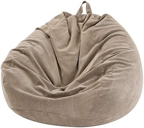 Nobildonna Stuffed Storage Bird's Nest Bean Bag Chair for Kids and Adults. Extra Large Beanbag Cover Stuffed Animal Storage or Memory Foam Soft Premium Micro Fiber Covers - Cover ONLY(Warm Gray)
