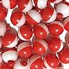 50pcs-Fish-WOW-1-Fishing-float-Snap-On-Round-Floats-Push-Button-Float-Bobbers-Red-White