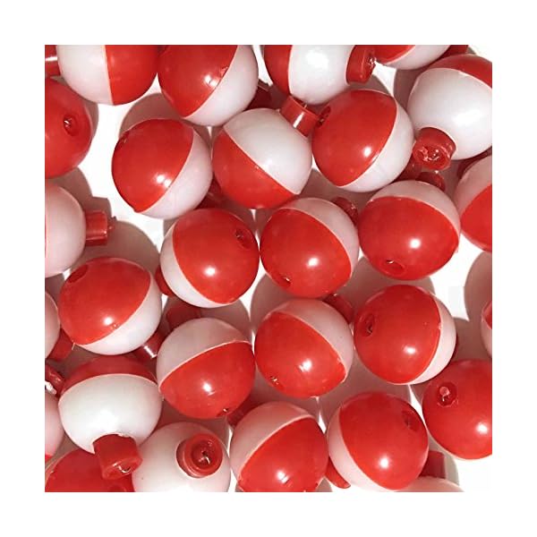 50pcs-Fish-WOW-1-Fishing-float-Snap-On-Round-Floats-Push-Button-Float-Bobbers-Red-White