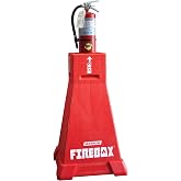 MAGNUM Firebox, Portable Fire Extinguisher Stand, OSHA Compliant, Emergency Fire Extinguisher Safety Station Stand for Construction Jobsites, Easy to Assemble and Disassemble, Holds up to 30 Lbs