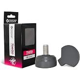 Bont ToeGo Roller Derby Toe Stops, Imperial Thread, Pair | Oversized angled rubber head, rear wheel-clearance cut-out, aluminum stem, two toe stops