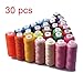 ifergoo Sewing Thread Assortment Coil 30 Colors 250 Yards Each Polyester Thread Sewing Kit All Purpose Polyster Thread for Hand and Machine Sewing