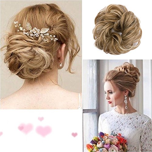 Messy Hair Bun Extensions Hair Piece Curly Hair Scrunchies Elegant Chignon Hair Donut Scrunchy Updo Pony Tail