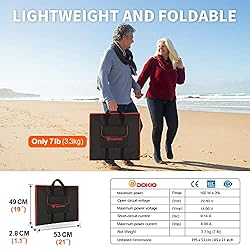 DOKIO 160w 18v Portable Foldable Solar Panel Kit