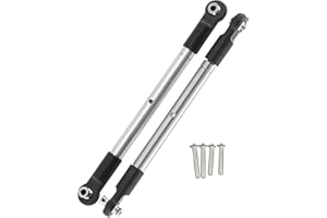 RCMYou Turnbuckles Camber Links Upgrades Part for 1/10 WideMaxx (#89086-4), Stainless Steel Turnbuckles Camber Links Hops Up