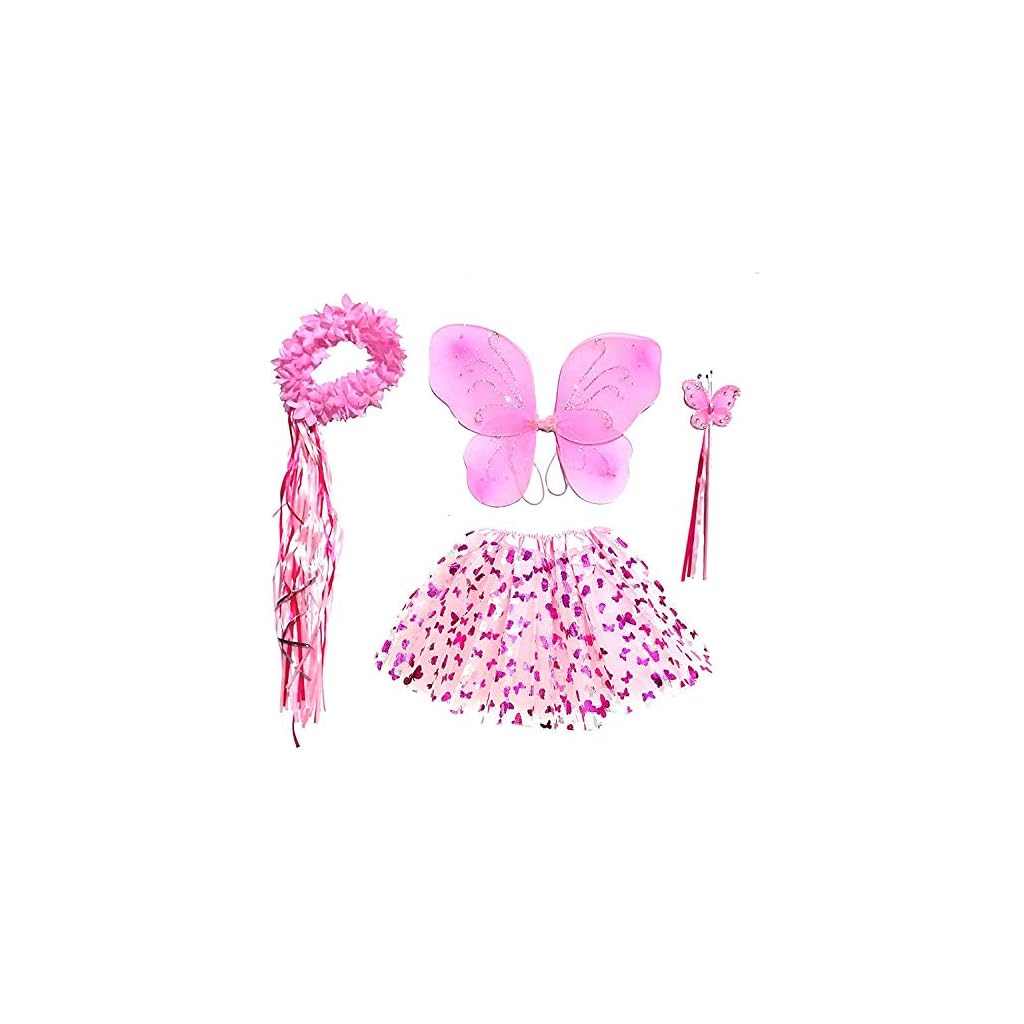 Petitebella Fairy Costume Dress For Girls 1-10 Years - Includes Dress & Wings, Polyester, 5 Sizes - View #10