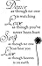 Dance Love Sing Live Wall Quotes Decal Removable Stickers Decor Vinyl Art (15'' X 23'', Black)