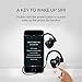Wireless Headphone, Cell Phone Stereo Music Bluetooth Headset Earpieces USB Charging for Sport Running with Noise Cancellation, IPX5 Waterproof, Compatible for IOS, Android System and Computer (Black)