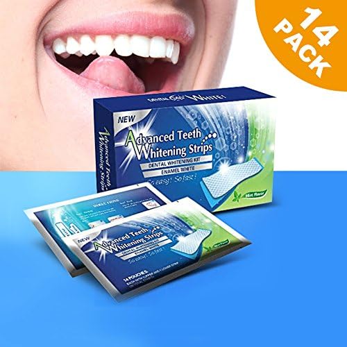 Kindax Professional Effects Whitestrips Dental Teeth Whitening Strips Kit 28 Pcs for 14 Treatments, Mint Flavor