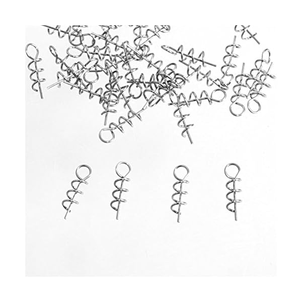 FENICAL-50pcs-Fishing-Hook-Centering-Pin-Spring-Twist-Lock-for-Soft-Lure-Bait-Worm-Crank FENICAL-50pcs-Fishing-Hook-Centering-Pin-Spring-Twist-Lock-for-Soft-Lure-Bait-Worm-Crank