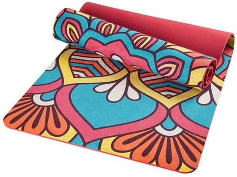 JAJIQIJU Gym Fitness Mats, Non Slip Eco friendly Non Slip Yoga Mat, High Density Exercise Mat for Exercise, Gym, Pilates, Fitness and Workout (Color : Red)