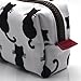 LParkin Cute Black Cat Pencil Case Pouch Gift Bag Storage Makeup Case Cosmetics Stationary Kawaii Pencil Box Office Travel Zipper Closure Portable Multi-Purpose