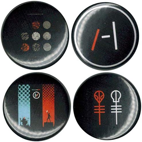 21 Pilots 1" Button Set Pinback Button/Badge Set! Hip pinback Fashion Accessory