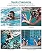 POPCHOSE Snorkel Set, Silicone Snorkeling mask Set for Adults and Youth, Foldable Snorkel Anti-Fog Anti-Leak Adjustable Diving Mask Gear Mesh Bag for Snorkeling, Diving, Swimming