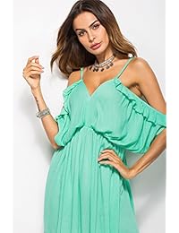 Mini vestido de playa casual con manga de pagoda y estampado floral de verano de Boho para mujer