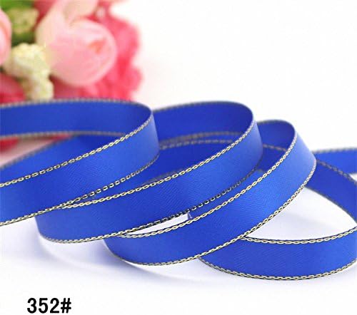 Drawingo 6/10/15/22Mm Solid Color 10Lots Satin Ribbons With Edge Hair Bow Garment Accessories Diy Handmade Materials 352 Royal Blue 5Y 10Mm