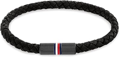Jewelry Bracelet en Cuir Tressé pour Homme Couleur Noire - 2790459