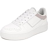 Nautica Women’s Lace-Up Platform Fashion Sneakers – Low-Top Casual Walking & Tennis Shoes