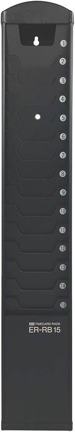 Amazon マックス タイムカードラック 15名用 ブラック Er Rb15 文房具 オフィス用品 文房具 オフィス用品