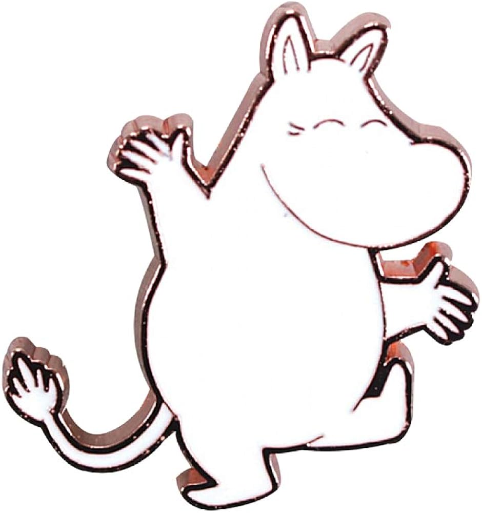Genuine Moomin Moomintroll Character Pin Badge Live in Peace: Shoes