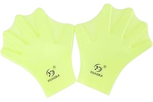 UNIQOCK Silicone Swimming Gloves,Webbed Swim Gloves Unisex Full Finger Water Resistance Training for Adult Aquatic Training