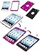iPad Mini Case,iPad Mini 2 Case,iPad Mini 3 Case,Adela Shop Ultra Slim Fit Bumper Hard Case 3in1 Shockproof for Apple iPad Mini 1/2/3 [Full Body Protective] Lightweight with Pc & Silicone,Center Rose