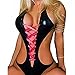 Lisli Women Sexy Strap Lingerie Transparent Glossy One-piece Dress Underwear