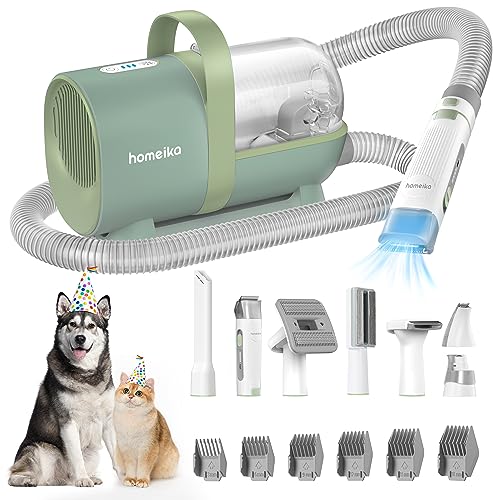 Homeika Dog Grooming Kit Dog Hair Vacuum 99% Pet Hair Suction, Pet Vacuum  Groomer with Pet Grooming Tools,