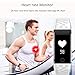 Juboury Fitness Tracker, Heart Rate Activity Tracker Touch Screen Wearable Pedometer Smart Wristand with Sleep Monitor, Steps Counter, Calories Track for Android and iOS Smart Phones(White)