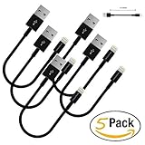 iPhone 7 charger 5 Pack, SMALLElectric Short Lightning to USB Charger Cable (1ft) for iPhone 7 6s Plus 5s 5c 5, iPad Pro, Air 2, iPad mini 4 3 2, iPod touch 5th gen / 6th gen / nano 7th gen