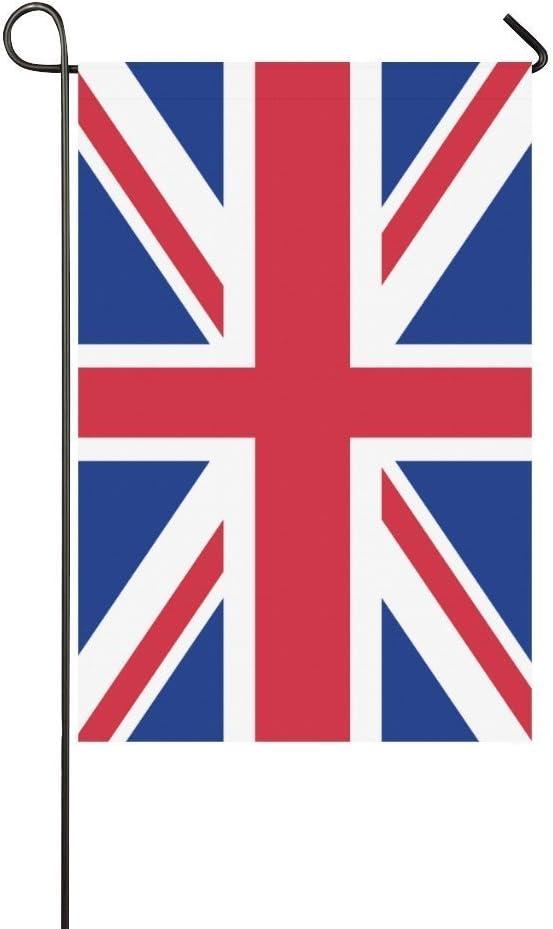 Cutadornsly Custom Garden Flag Union Jack Flag of United Kingdom Garden Flag 12"x18" Outdoor Decor