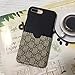 iPhone7/8 Plus --US Fast Deliver Guarantee FBA-- Luxury PU Leather Style Case Cover for Apple iPhone 7 Plus iPhone 8 Plus Only (Black & GU Monogram)