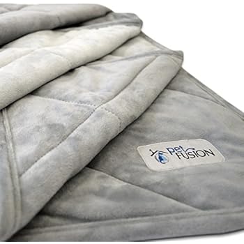 PetFusion Premium Plus Quilted Pet Blanket Blanket, Multiple Sizes for Dogs & Cats. [Light Inner Fill 70GSM, Reversible Gray Micro Plush]. 100% Soft Polyester