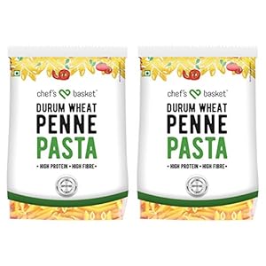 Chef’s Basket Durum Wheat Penne Pasta, 500g (Pack of 2)