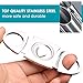 2 Pcs Cigar Cutters Guillotine, maxin Stainless Steel Double Guillotine Cutter Blades Perfect for Robustos and Churchill Cigars