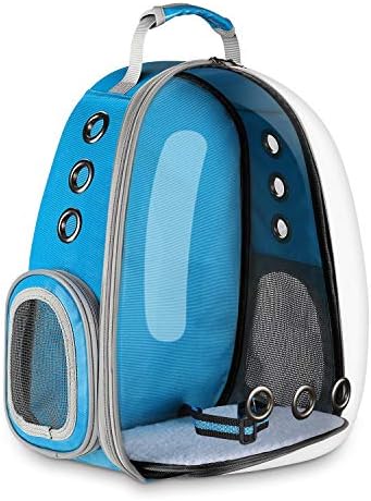 Anzone Pet Space Capsule Carrier Backpack, Pet Bubble Dome Traveler Knapsack Multiple Air Holes Waterproof Lightweight Bag for Cats Petite Dogs & Small Animals
