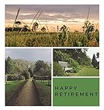Happy Retirement Guest Book (Hardcover): Guestbook for retirement, message book, memory book, keepsake, retirement book to sign by 
