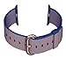 MXY Fine Woven Nylon Replacement Strap Wrist With Rose Gold Metal Buckle Gloden Clasp for 42mm Apple iWatch Series 1 Series 2 (42mm-Royal Blue-Rose Golden Buckle)