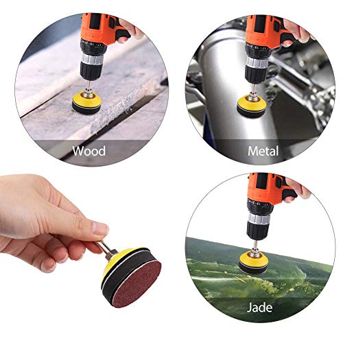 2 Inch Sanding Discs Kit, 100PCS 603000 Grit Sandpaper with 1/4" Shank