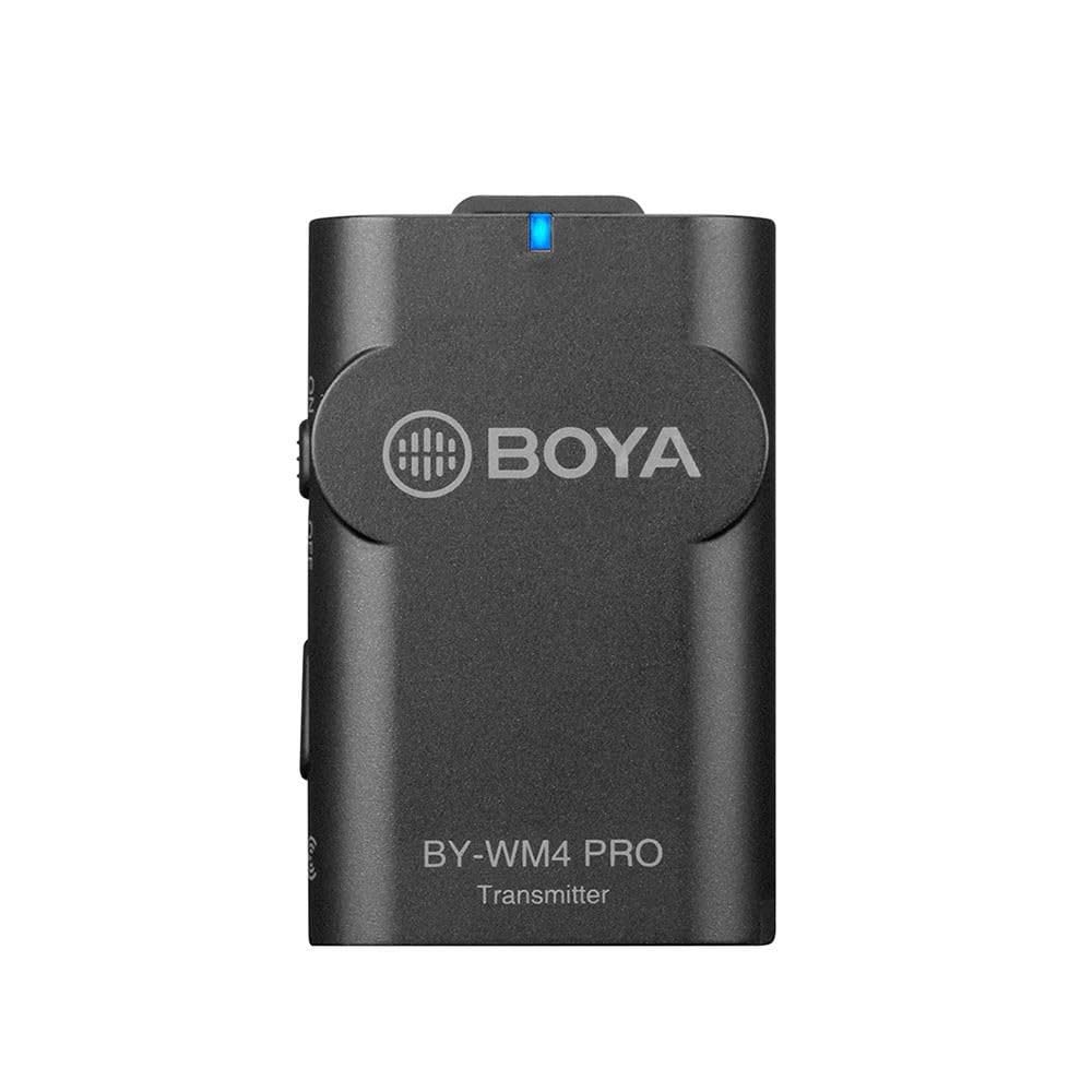 Boya BY-WM4 Pro Kit 2.4GHz Dual-Channel Smart Phone Wireless Transmission Recording Microphone with USB Type-C Connector for Android devices – Kit includes 1x Receiver & 2x Transmitters (WM4PROK6)