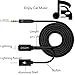 DISDIM iPhone X Aux Charger Adapter 2 in 1 Lightning to 3.5mm Headphone Jack Audio Cord with Extension Lightning Charging Cable for iPhone X / iPhone 8 / 8 Plus / iOS 11 to Home / Car Stereos - Black