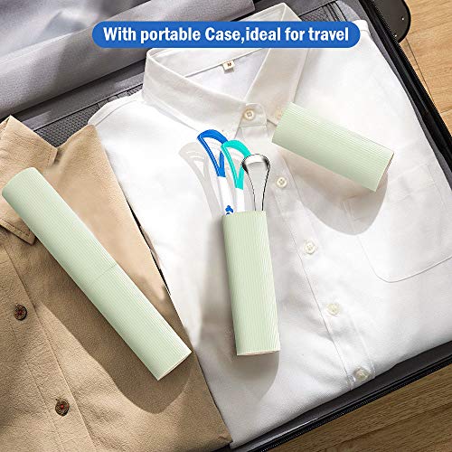 6 Tongue+Scraper+Cleaner+Stainless+Scraping