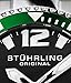 Stuhrling Original Mens Analog Dive Watch - Sports Watch Water Resistant 100 Meters - Watches for Men Aqua-Diver Stainless Steel Link Bracelet Mens Watches Collection (Green-A)