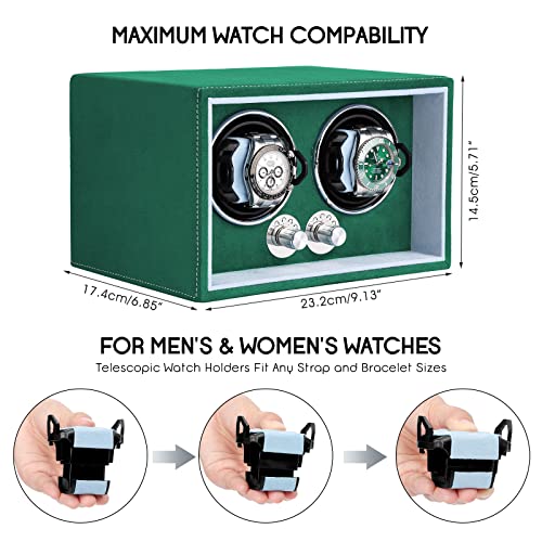 SmartCube Double Watch Winder with Super Quiet Japanese Motor