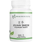 Health Herbal - HH1029C Xuan Shen/Figwort Root, 100 Capsules/Bottle, 2 Bottles