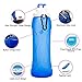Aquabod Collapsible Water Bottle - BPA Free, 17oz, Leak Proof Silicone Foldable Sports Water Bottle, The Smart Hydration Solution