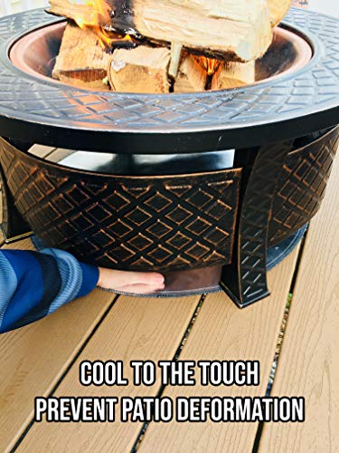 4 Fireproof+Mat+Fire+Pit+Accessories