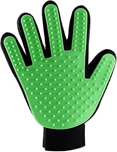 [ORIGINAL] Dog &amp; Cat Brush Glove - 5 Finger Dog &amp; Cat Hair Remover - Perfect Dog Shedding Glove for Long or Short Hair, 100% Gentle Pet Massager, Efficient Pet Bathing Brush - Includes Ebook Guide