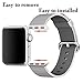 i-Liu Watch Band,38mm Woven Nylon Strap Replacement Nylon Band for Apple Watch Series 1 Series 2 (Pearl)
